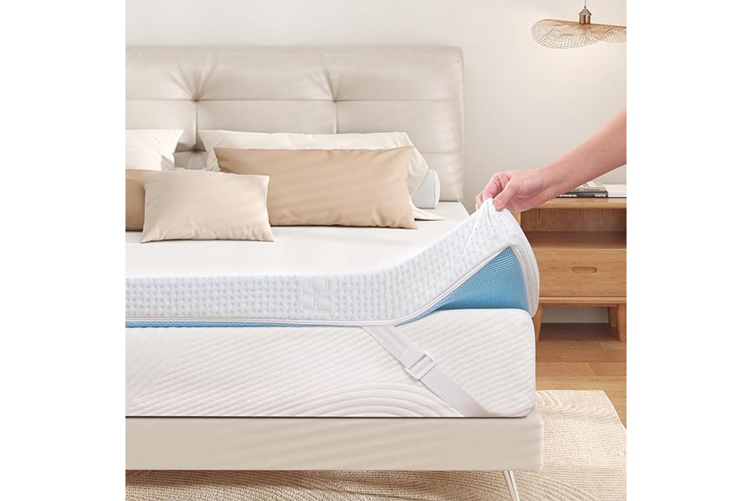 Les dormeurs qui ont chaud adorent ce surmatelas rafraîchissant en mousse à mémoire de forme — En vente dès maintenant pour jusqu'à 30% de réduction-3