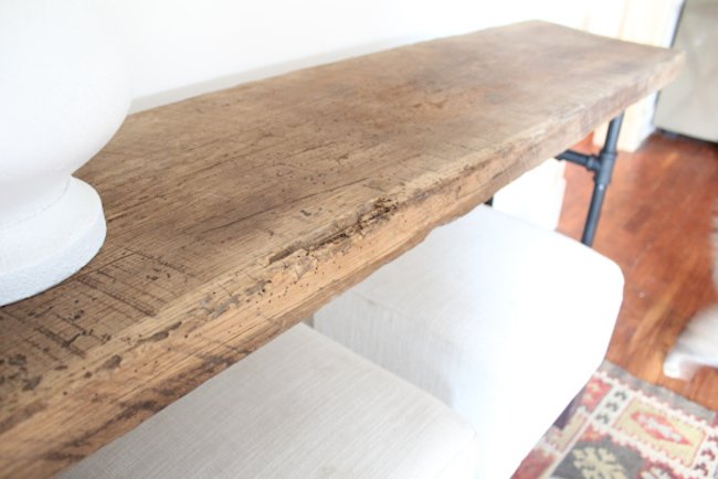 Table console en tuyaux de plomberie à faire soi-même-3