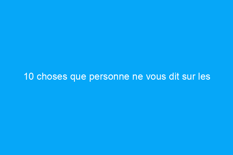 10 choses que personne ne vous dit sur les petites maisons