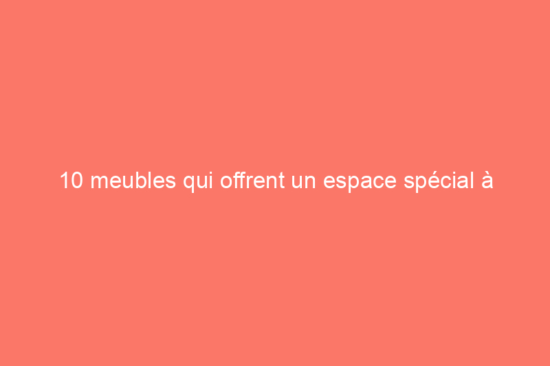 10 meubles qui offrent un espace spécial à votre animal de compagnie