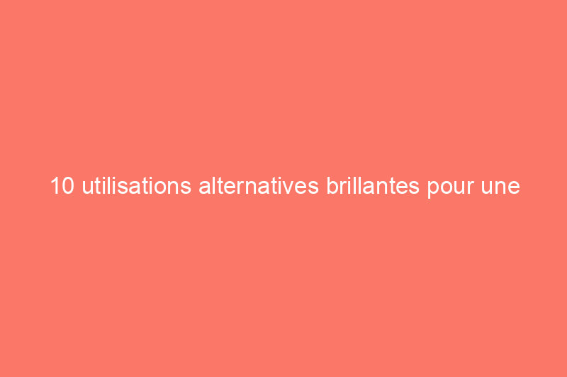 10 utilisations alternatives brillantes pour une bétonnière