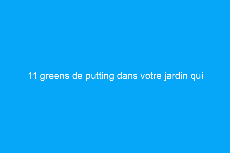 11 greens de putting dans votre jardin qui rendront vos voisins envieux