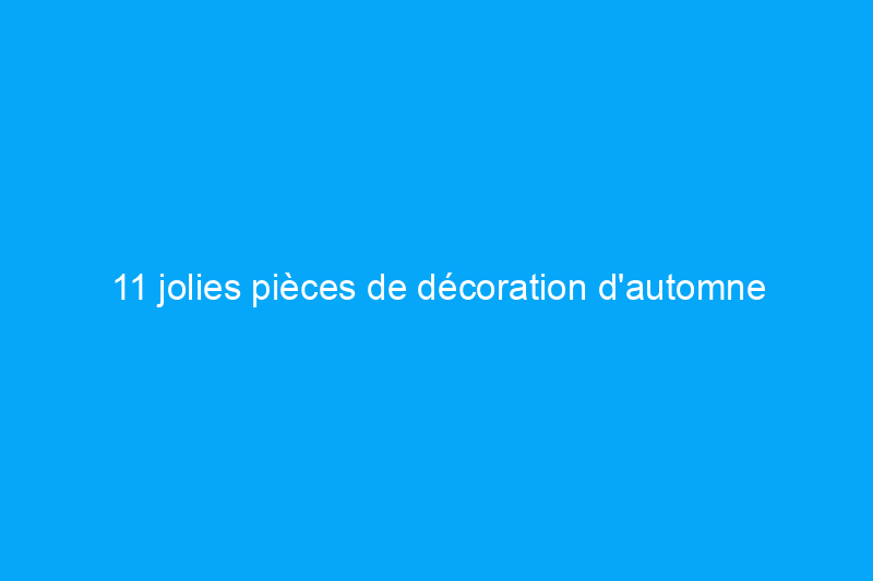 11 jolies pièces de décoration d'automne qui viennent d'arriver sur Amazon, à partir de $3