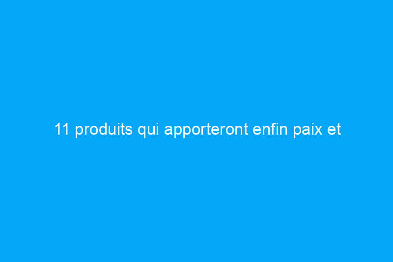 11 produits qui apporteront enfin paix et tranquillité à votre maison