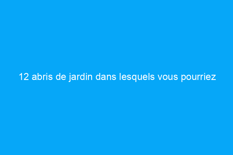 12 abris de jardin dans lesquels vous pourriez réellement vivre (ou travailler)