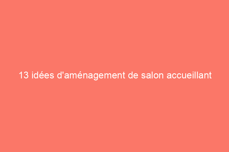 13 idées d'aménagement de salon accueillant