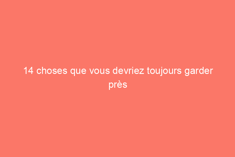 14 choses que vous devriez toujours garder près de l'évier de la cuisine