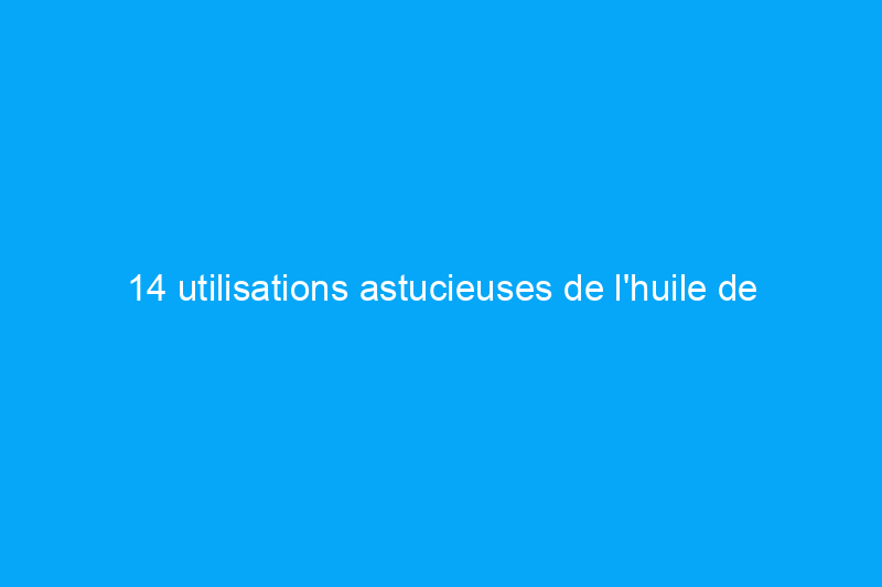 14 utilisations astucieuses de l'huile de Neem pour la maison et le jardin