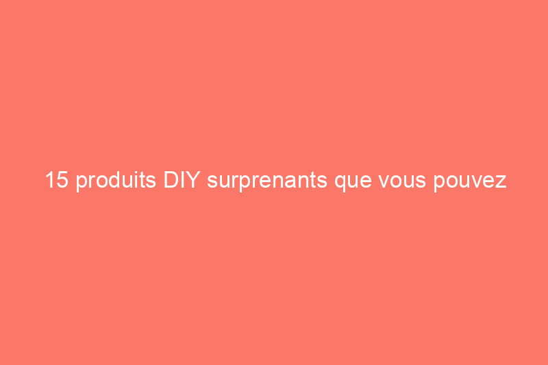 15 produits DIY surprenants que vous pouvez recevoir automatiquement via Amazon Abonnez-vous et économisez