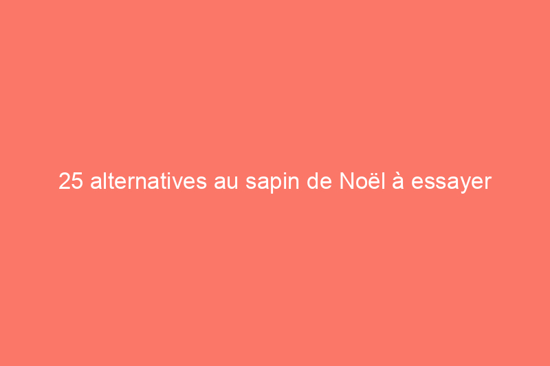 25 alternatives au sapin de Noël à essayer cette année