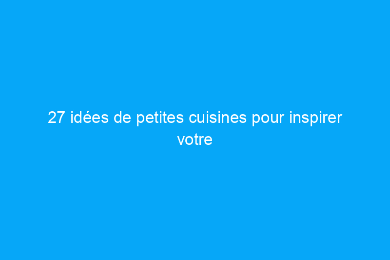 27 idées de petites cuisines pour inspirer votre prochaine rénovation