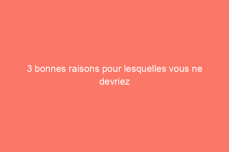 3 bonnes raisons pour lesquelles vous ne devriez pas tuer le trèfle dans votre jardin