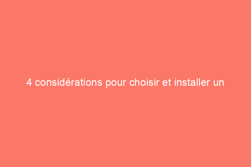 4 considérations pour choisir et installer un système CVC à haute vitesse