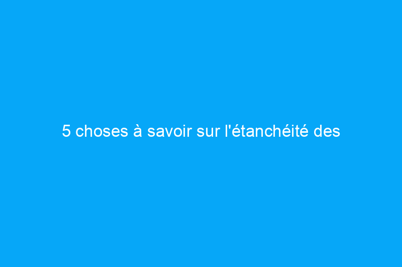 5 choses à savoir sur l'étanchéité des comptoirs en blocs de boucher