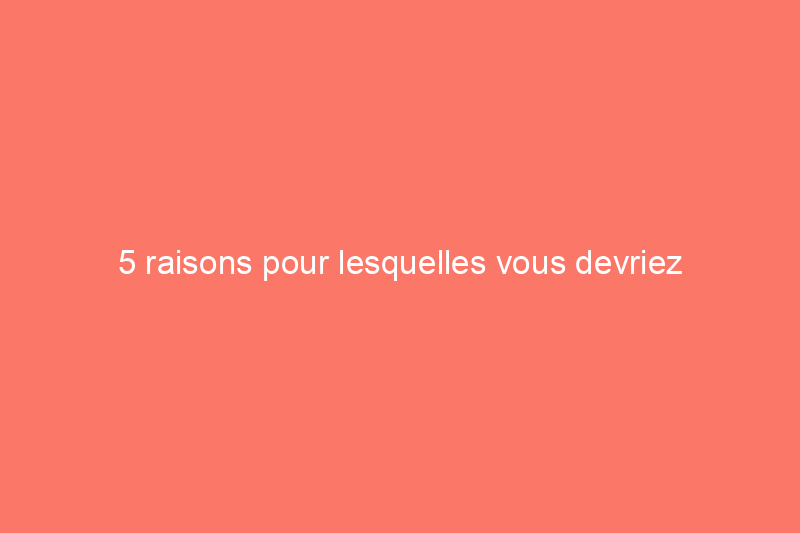 5 raisons pour lesquelles vous devriez reconsidérer la rénovation de votre maison