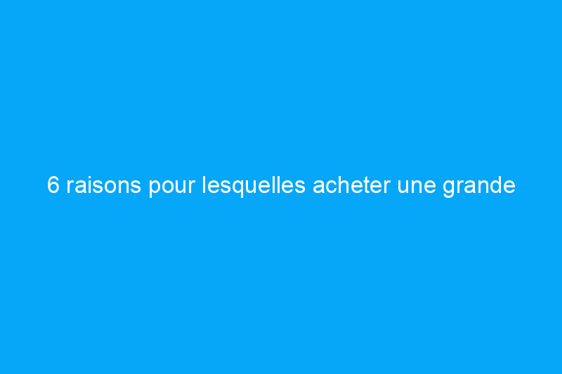 6 raisons pour lesquelles acheter une grande maison pourrait être une mauvaise idée