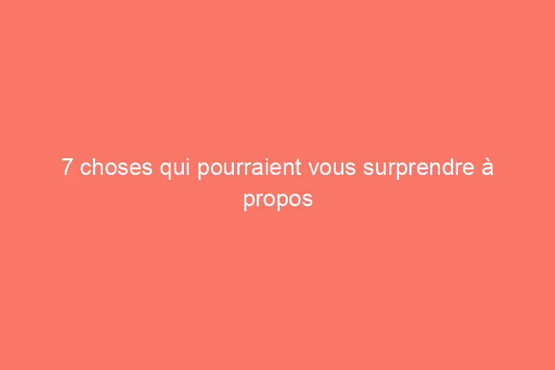 7 choses qui pourraient vous surprendre à propos du système d'alarme de votre maison