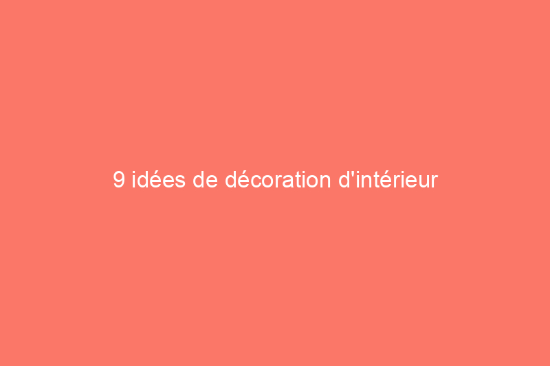 9 idées de décoration d'intérieur inspirées des insectes