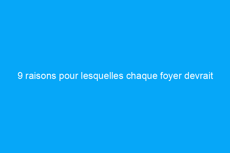 9 raisons pour lesquelles chaque foyer devrait avoir un générateur portable