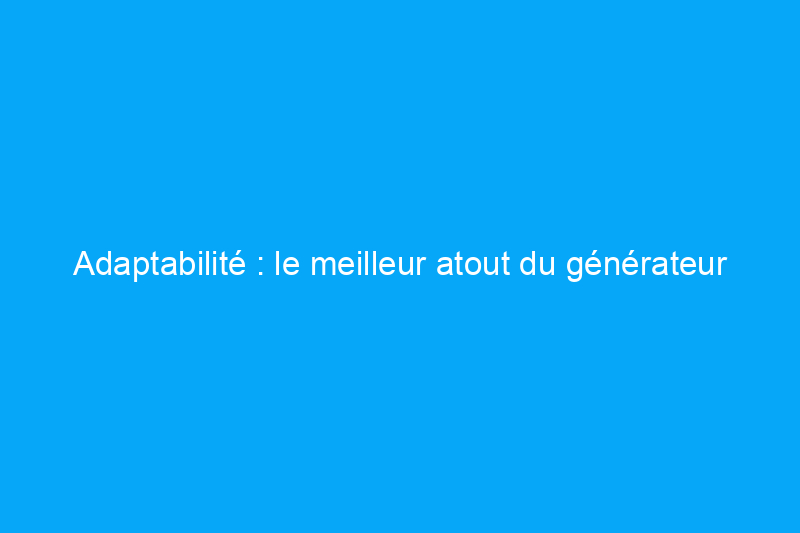 Adaptabilité : le meilleur atout du générateur solaire EcoFlow Delta 2 Max