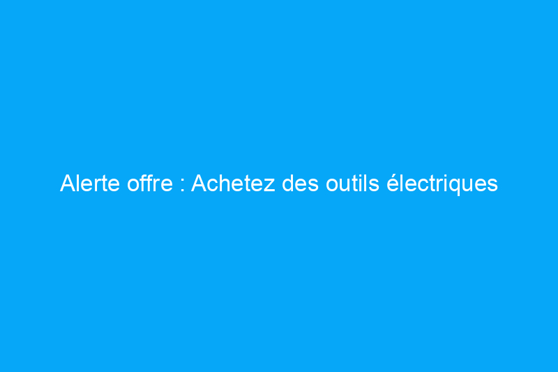 Alerte offre : Achetez des outils électriques d'extérieur avec jusqu'à $130 de réduction chez Ace Hardware