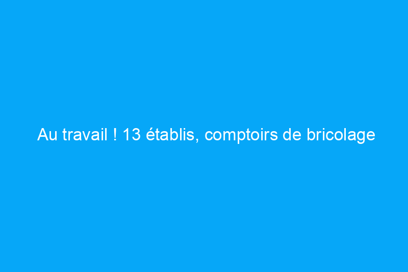 Au travail ! 13 établis, comptoirs de bricolage et tables de rempotage à faire soi-même