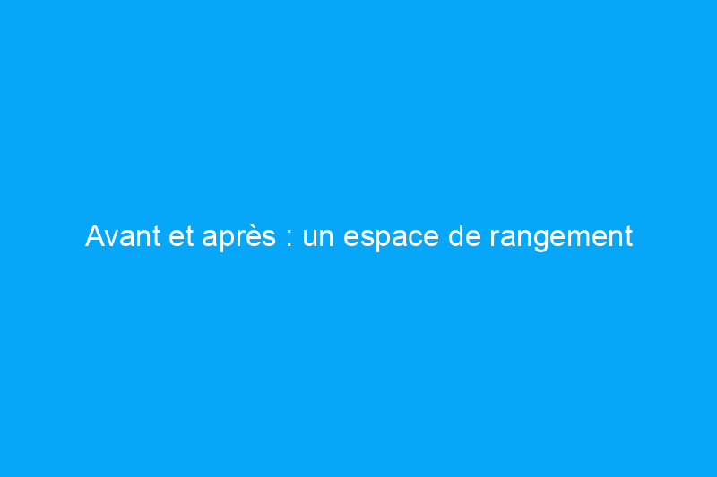 Avant et après : un espace de rangement inutilisé devient une cachette secrète pour une salle de jeux