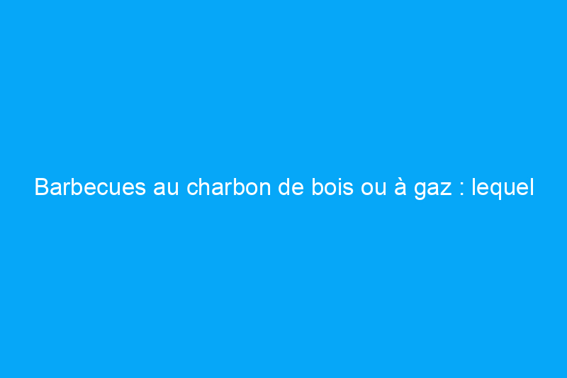 Barbecues au charbon de bois ou à gaz : lequel offre une expérience de cuisson supérieure ?