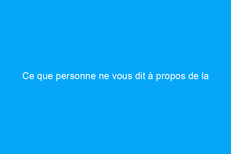 Ce que personne ne vous dit à propos de la réduction des effectifs