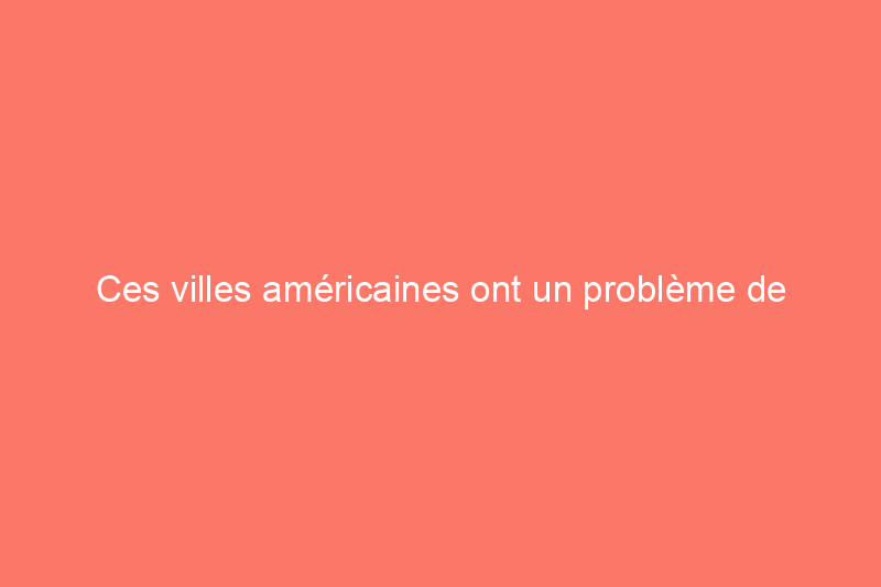 Ces villes américaines ont un problème de nuisibles