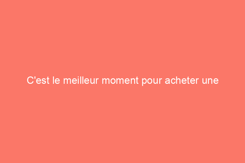 C'est le meilleur moment pour acheter une tondeuse à gazon en solde