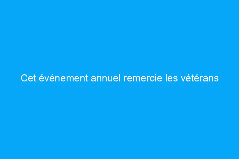 Cet événement annuel remercie les vétérans américains en effectuant des rénovations à l'occasion de la Journée des anciens combattants