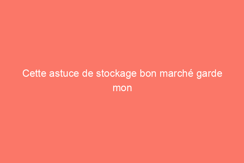 Cette astuce de stockage bon marché garde mon bois de chauffage au sec tout l'hiver