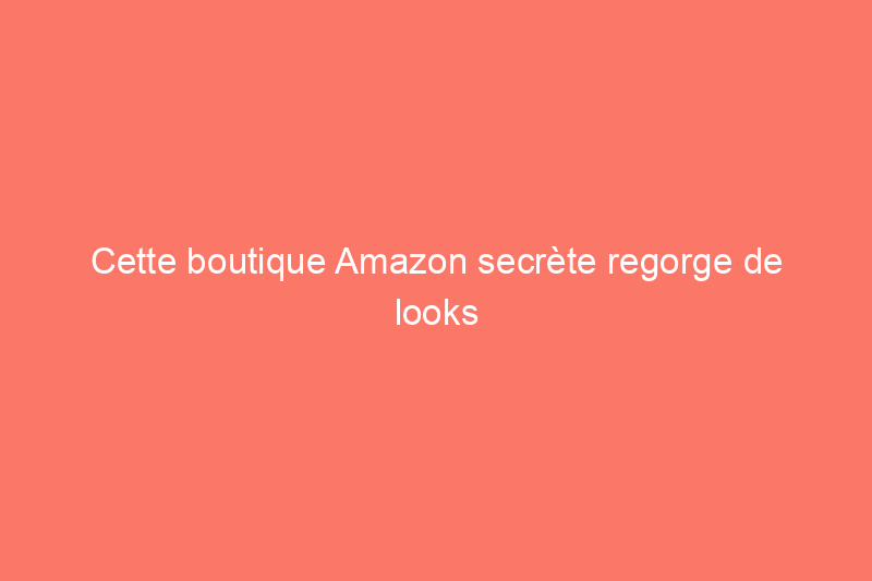 Cette boutique Amazon secrète regorge de looks décontractés pour l'automne – À partir du $19