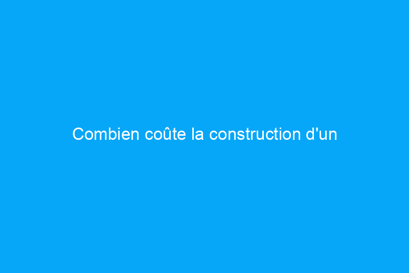 Combien coûte la construction d'un Barndominium ?