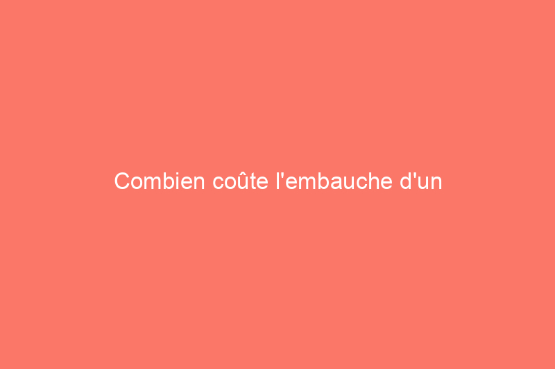 Combien coûte l'embauche d'un professionnel pour la conception d'une cuisine ?