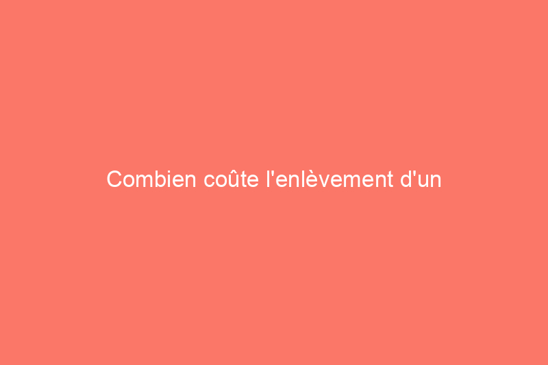 Combien coûte l'enlèvement d'un palmier ?