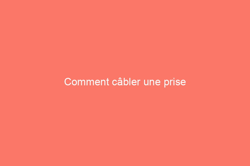 Comment câbler une prise