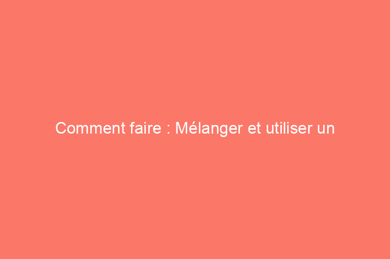 Comment faire : Mélanger et utiliser un nettoyant pour parquet fait maison