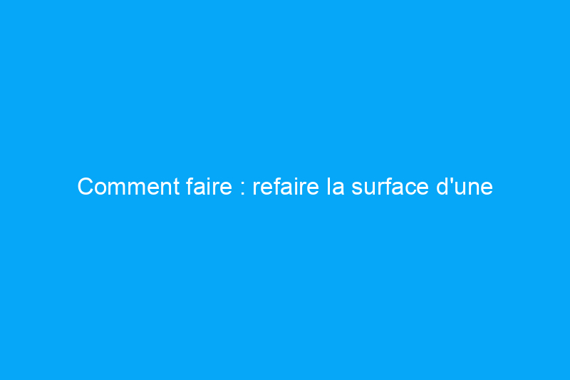 Comment faire : refaire la surface d'une allée en béton