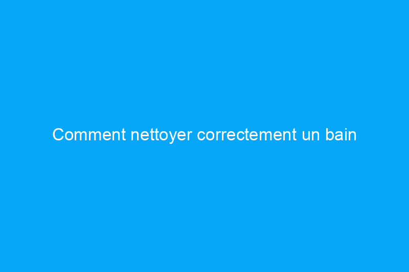 Comment nettoyer correctement un bain d'oiseaux