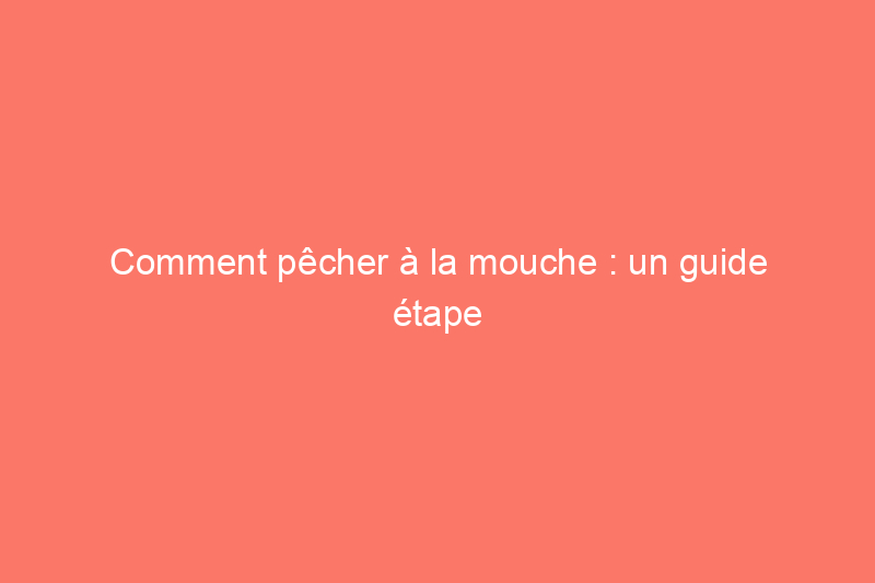 Comment pêcher à la mouche : un guide étape par étape pour les débutants en 2024