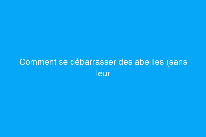 Comment se débarrasser des abeilles (sans leur faire de mal)