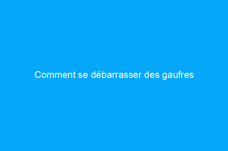 Comment se débarrasser des gaufres