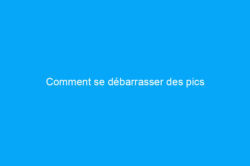 Comment se débarrasser des pics