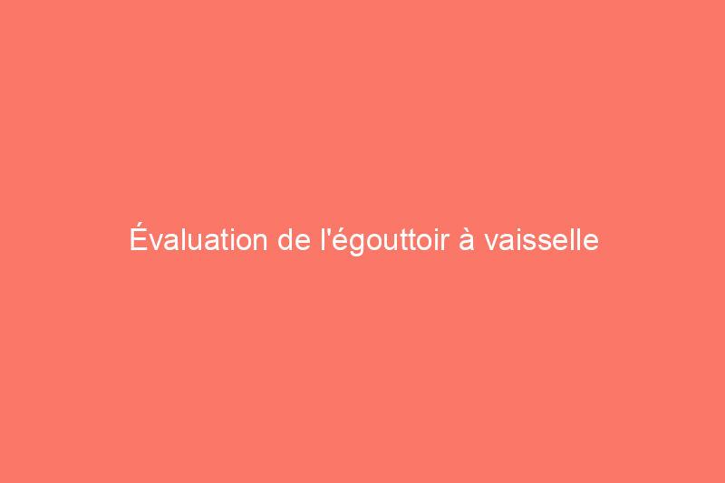 Évaluation de l'égouttoir à vaisselle KitchenAid : robuste, spacieux et durable