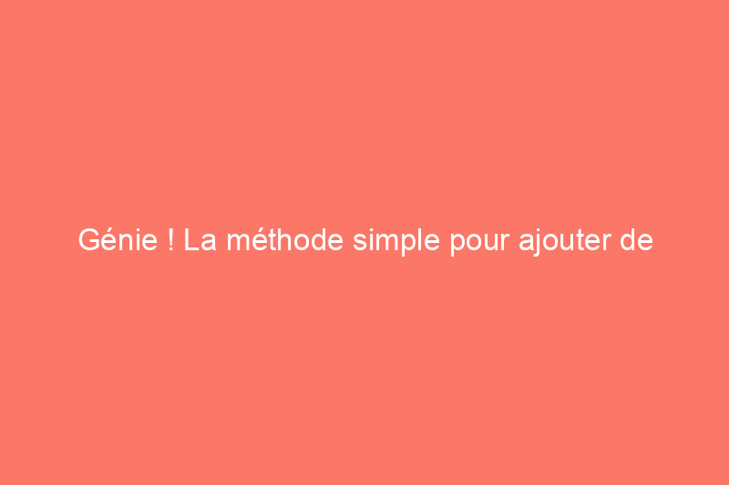 Génie ! La méthode simple pour ajouter de l'intimité à une clôture grillagée