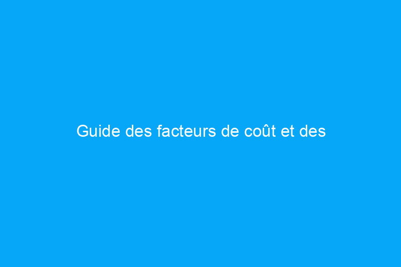 Guide des facteurs de coût et des considérations sur la réparation des sols des maisons mobiles