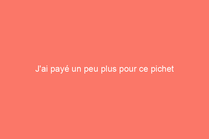 J'ai payé un peu plus pour ce pichet filtrant à eau Brita, et ça valait le coup