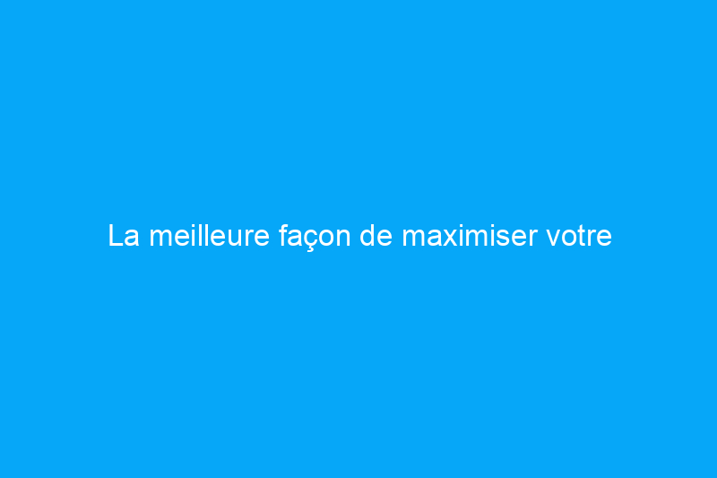 La meilleure façon de maximiser votre remboursement d’impôt ? En investissant dans ces projets de rénovation domiciliaire